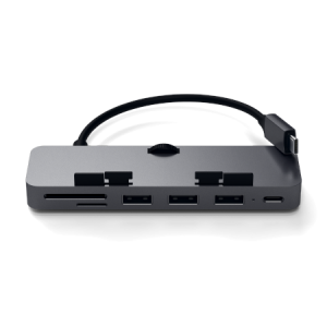 TiO.pl Eksperci Apple: Przejściówka Satechi Type-C Clamp Hub Pro Space Grey do iMac - srebrny