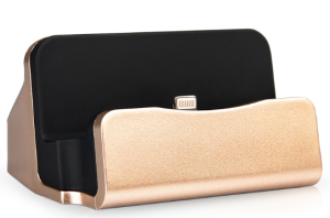TiO.pl Eksperci Apple: Stacja dokująca Aluminiowa do iPhone ALU - złota