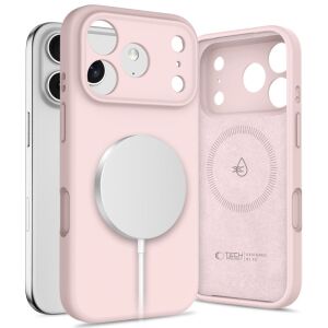 TiO.pl Eksperci Apple: Etui do iPhone 17 Pro Max Tech-Protect Silicone MagSafe pink pearl