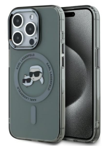 TiO.pl Eksperci Apple: Etui do iPhone 15 Pro Max Karl Lagerfeld IML Metal MagSafe czarne
