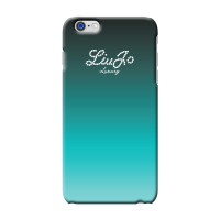 Zielone etui Liu Jo Hard Case do iPhone 6+ i 6s+ z gradientowym przejściem kolorów, widocznym logo marki z kropek oraz wycięciem na aparat fotograficzny.