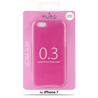 Etui do iPhone 7/8/SE 2020 PURO Ultra Slim 0.3 Cover + folia - różowe