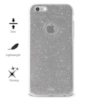 Etui do iPhone 7/8/SE 2020 PURO Glitter Shine Cover - srebrne
