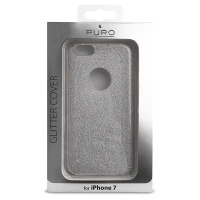 Etui do iPhone 7/8/SE 2020 PURO Glitter Shine Cover - srebrne