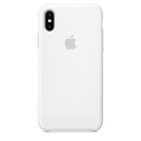 Apple Silicone Case - Silikonowe etui iPhone X (biały)