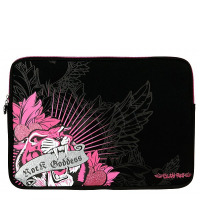 Torba do Laptopa 15.6 GlamRox - czarno - różowa 