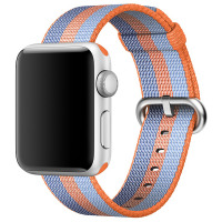 Pasek do Apple Watch 38/40mm pleciony nylon - pomarańczowy