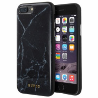 Guess Marble - Etui iPhone 8 Plus / 7 Plus (czarny)