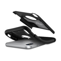 Etui iPhone X SPIGEN SGP Slim Armor Gunmetal - szare 