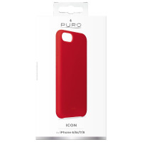 Etui do iPhone 6/6s/7/8/SE 2020 PURO ICON Cover - czerwone 