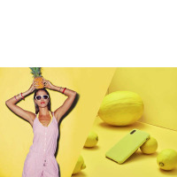 Etui do iPhone 6/6s/7/8/SE 2020 PURO ICON Cover - żółte