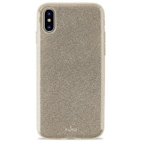 Etui do iPhone X PURO Glitter Shine Cover - złote