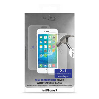 Etui do iPhone 7/8 PURO Ultra Slim + szkło - przezroczyste