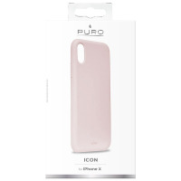 Etui do iPhone X PURO ICON Cover - różowe 