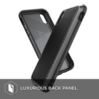 Etui do iPhone XR X-Doria Defense Lux - czany karbon