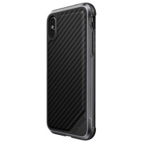 Etui do iPhone Xs / X X-Doria Defense Lux -  czarny karbon