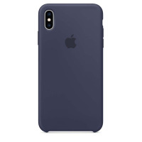 Etui do iPhone Xs Max Apple Silicone - nocny błekit