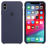 Etui do iPhone Xs Max Apple Silicone - nocny błekit
