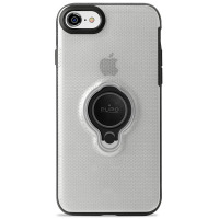 Etui do iPhone 7/8/SE 2020 PURO Magnet Ring Cover - przezroczyste 