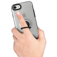 Etui do iPhone 7/8/SE 2020 PURO Magnet Ring Cover - przezroczyste 