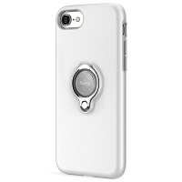 Etui do iPhone 7/8/SE 2020 PURO Magnet Ring Cover - białe 