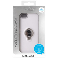 Etui do iPhone 7/8/SE 2020 PURO Magnet Ring Cover - białe 