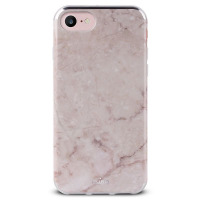 Etui do iPhone 6/6s/7/8/SE 2020 PURO Marble Cover - różowe 