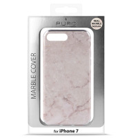 Etui do iPhone 6/6s/7/8/SE 2020 PURO Marble Cover - różowe 