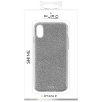 Etui do iPhone XR PURO Glitter Shine Cover - srebrne