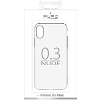 Etui do iPhone Xs MaxPURO 0.3 Nude -  przezroczysty