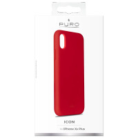 Etui do iPhone Xs Max Puro Icon Cover - czerwone