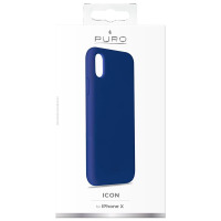 Etui do iPhone Xs/X Puro Icon Cover - granatowe