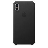 Etui do iPhone X/Xs Apple Leather Case - czarne