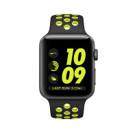 Pasek do Apple Watch 44/45/49 mm TECH-PROTECT Softband - czarno-zielony