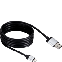 Kabel do iPhona/iPada Lightning JustMobile AluCable 1.5m - czarny 