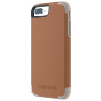Etui do iPhone 7/8 PLUS Griffin Survivor Prime Leather - brązowe