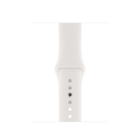 Apple Watch S5 44mm Srebrny z paskiem w kolorze białym