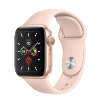 Apple Watch S5 44mm Złoty z paskiem w kolorze piaskowego różu 