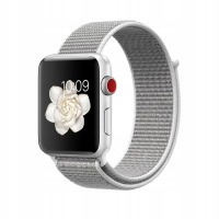 Pasek do Apple Watch 1/2/3/4/5 silikonowy Tech-Protect 42mm/44mm - srebrny