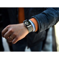 Branzoletka do Apple Watch 1/2/3/4/5 44/45/49 mm Tech-protect Milaneseband - srebrna