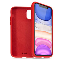 Etui do iPhone 11 KMP Premium silicone case - czerwone 