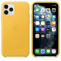 Etui do iPhone 11 Pro Apple Leather Case - soczysta cytryna