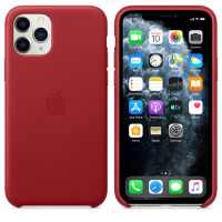 Etui do iPhone 11 Pro Max Apple Leather Case - czerwone