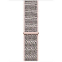 Pasek sportowy do Apple Watch 42/44 mm z plecionego nylonu w kolorze różowym 