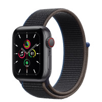 Apple Watch SE 40mm GPS + Cellular Gwiezdna Szarość z opaską w kolorze węgla drzewnego