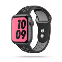 Pasek do Apple Watch 44/45/49 mm TECH-PROTECT - czarny/szary
