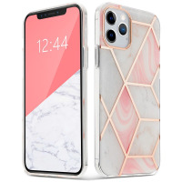 Etui do iPhone 12/12 PRO Tech-Protect Marble różowe 