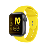 Pasek do Apple Watch 38/40/41 mm Crong Liquid Band - żółty
