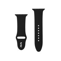Pasek do Apple Watch 42/44/45/49 mm Crong Liquid Band - czarny