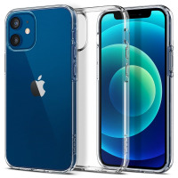 Etui do iPhone 12 mini Spigen Liquid Crystal - przezroczyste 
